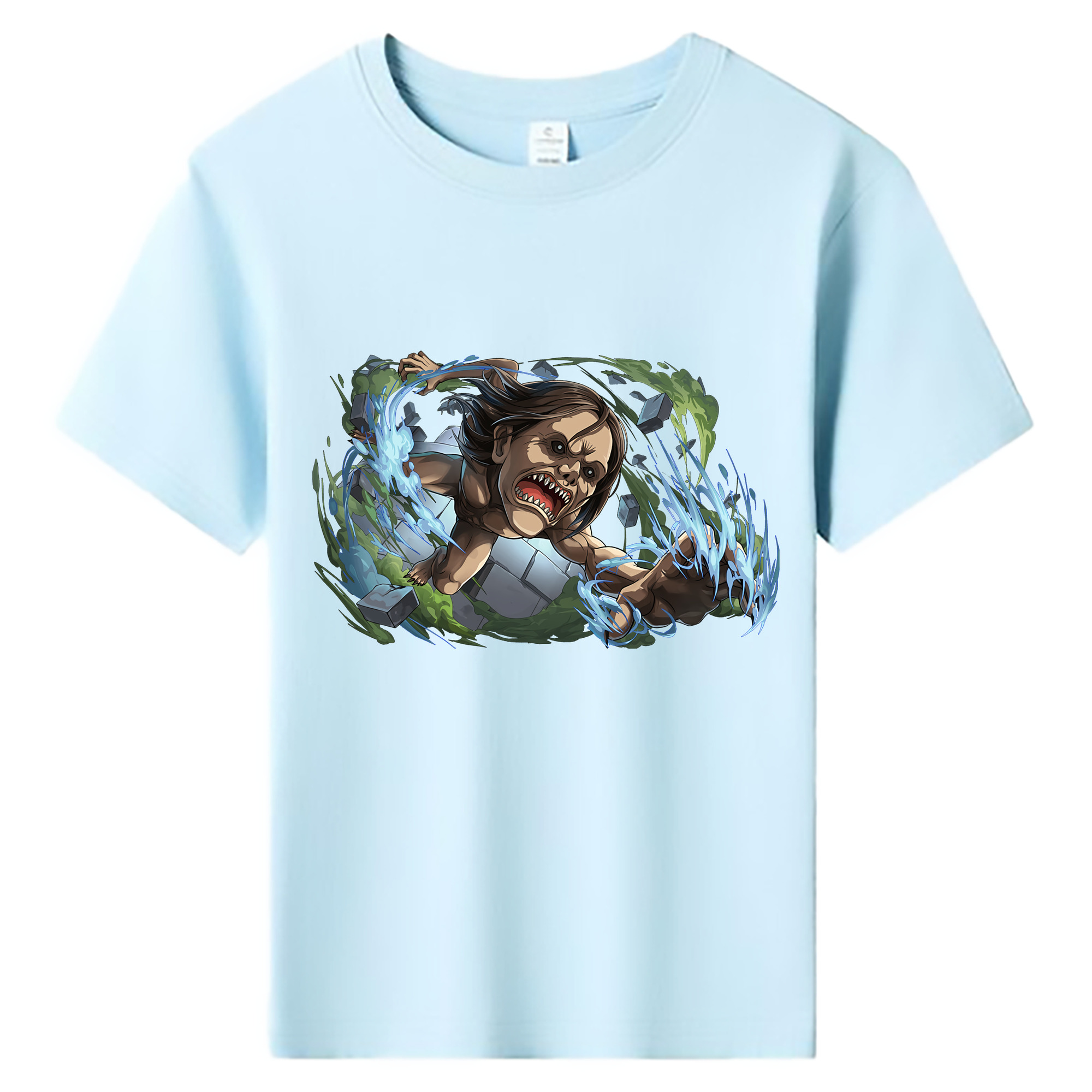 （画像用） 進撃の巨人 Attack on Titan 綿100％キッズTシャツ（フロントプリント）